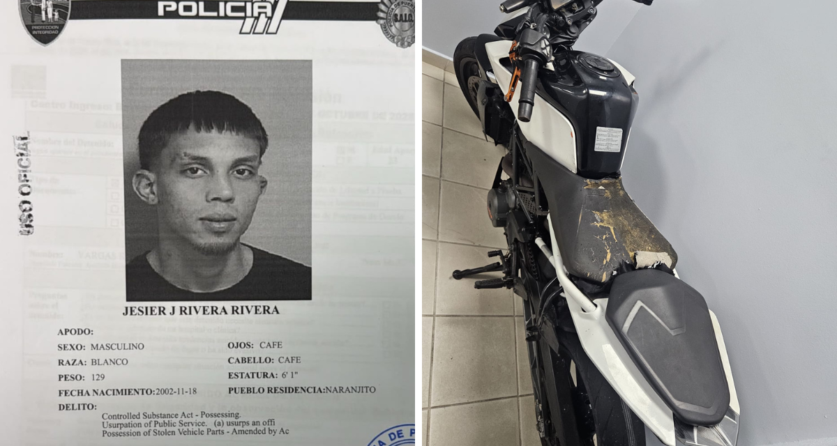 Imagen del artículo de Telemundo PR: Cargos contra hombre por alegado hurto de motora en Dorado