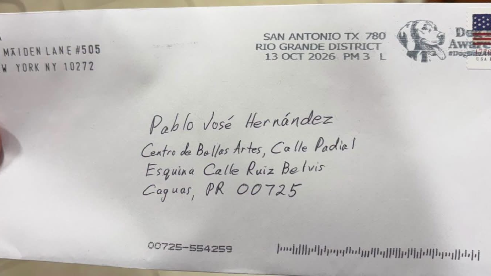 Imagen del artículo de Telemundo PR: Investigan carta sospechosa en oficina de Pablo José Hernández en Caguas