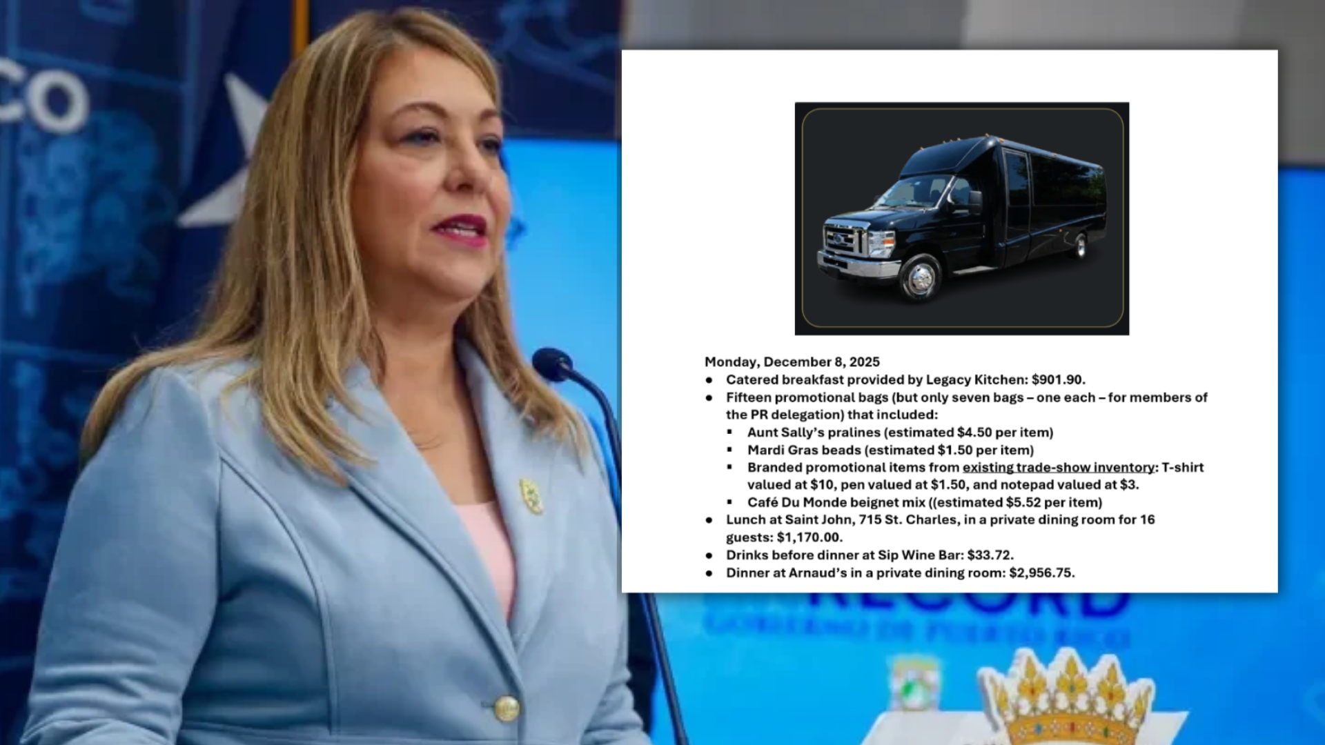 Imagen del artículo de Telemundo PR: NOLA Education asegura que costearon comidas del viaje a Luisiana