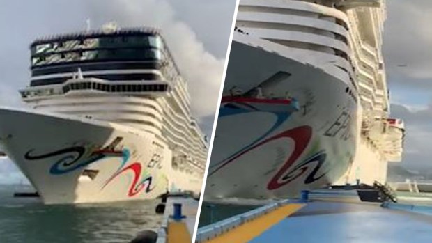 Crucero impacta muelle del Viejo San Juan